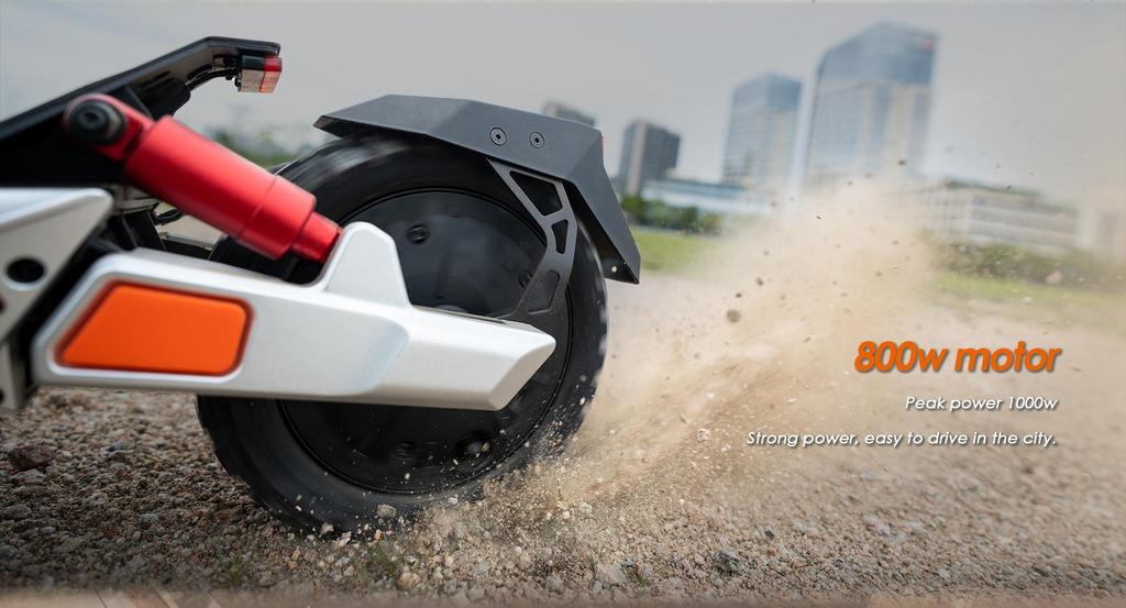 KuKirin Электросамокат M4 Max: Мотор 800 Вт, аккумулятор 48 В 18,2 Ач, максимальная скорость 45 км/ч, запас хода 64 км, водонепроницаемость IP54 - Складной, двойная подвеска