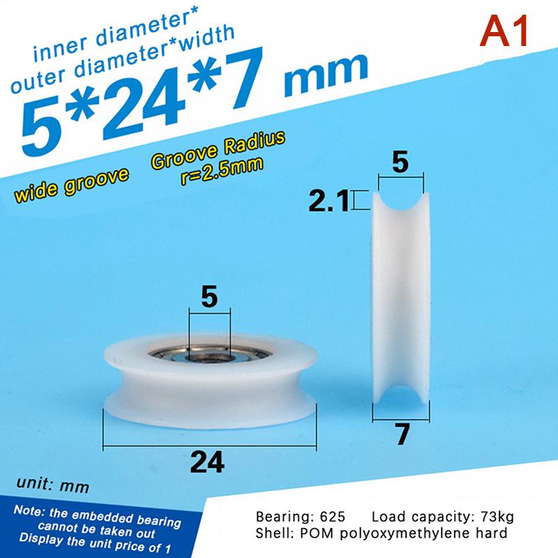 Высококачественный круглый роликовый шарикоподшипник U-образной формы 625 для дверных окон, душевых шкивов, направляющих колес с помпоном для ящиков