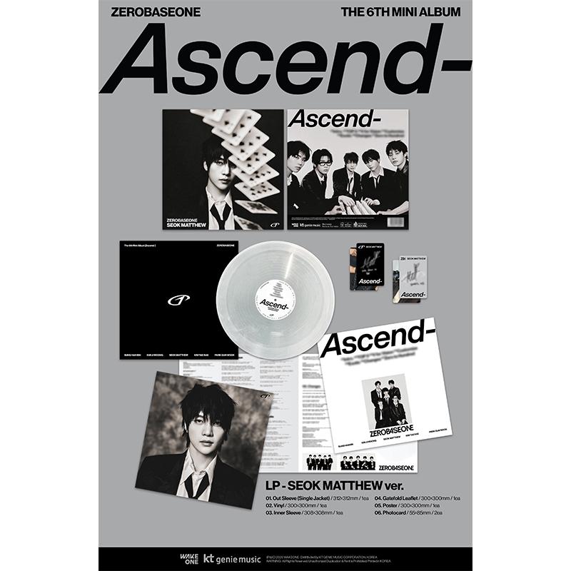 [Предзаказ] ZEROBASEONE - 6-й мини-альбом [ASCEND-] LP Версия. (Ограниченный выпуск)