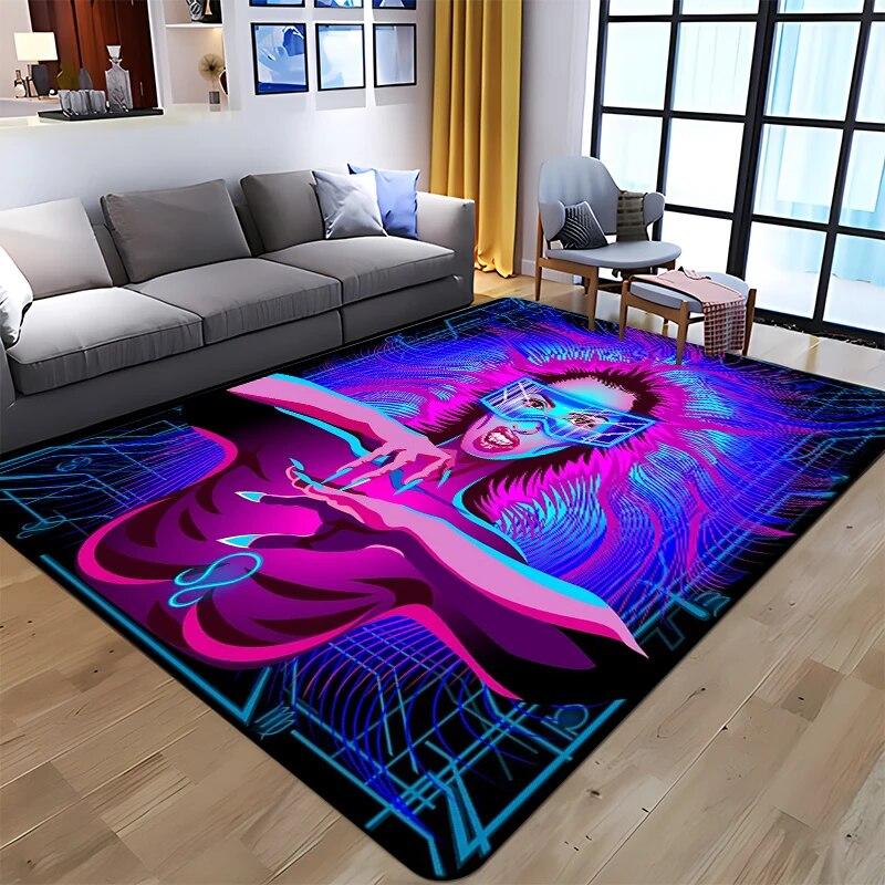 Twelve Constellations Printed Carpet Household Rug Children's Room Living Room Chair Bedside Modern Simple Floor Mat Kawaii Rug