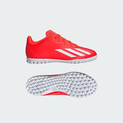 Кроссовки для тренировок по газону / X CRAZYFAST CLUB TURF Solar Red Shoes & Footwear Спортивная обувь для детей / Детский футбол IF0708 Solar Red/Footwear White