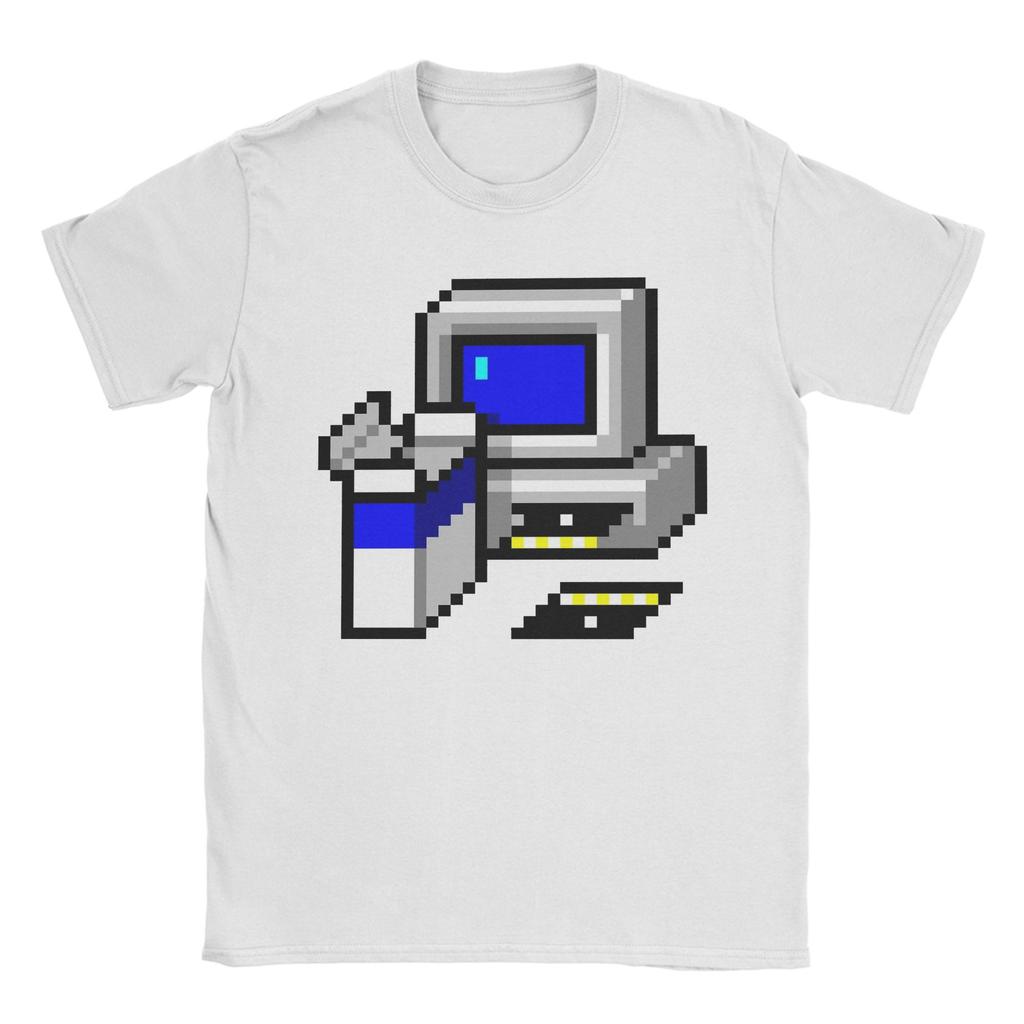 Лето 2025 Установите Windows 95 Сейчас 100% Хлопок Печатная Футболка для Мужчин Хиппи Короткий Рукав Y2K Ретро Одежда Дышащая