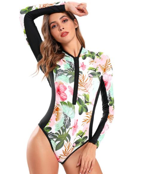 One-piece surfing swimsuit with slimming effect One-piece surfing swimsuit with slimming effect xs