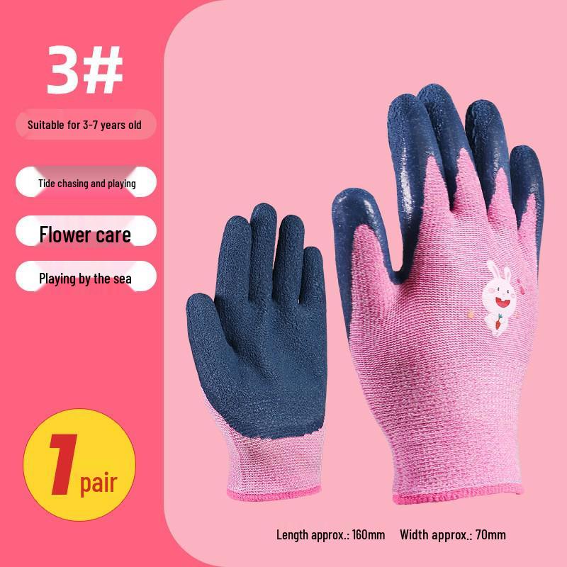 Kids' Nitrile Anti-Puncture Tide-Pooling & Gardening Gloves