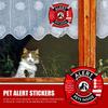 Pet Inside Sticker Save Our Pets Emergencies Window Stickers UV Fade Resistant Pet Alert Safety Fire Rescue Sticker