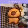 Toast Cat Capybara Plush Toys Backpack Pendants Cartoon Keychains Kids Gifts