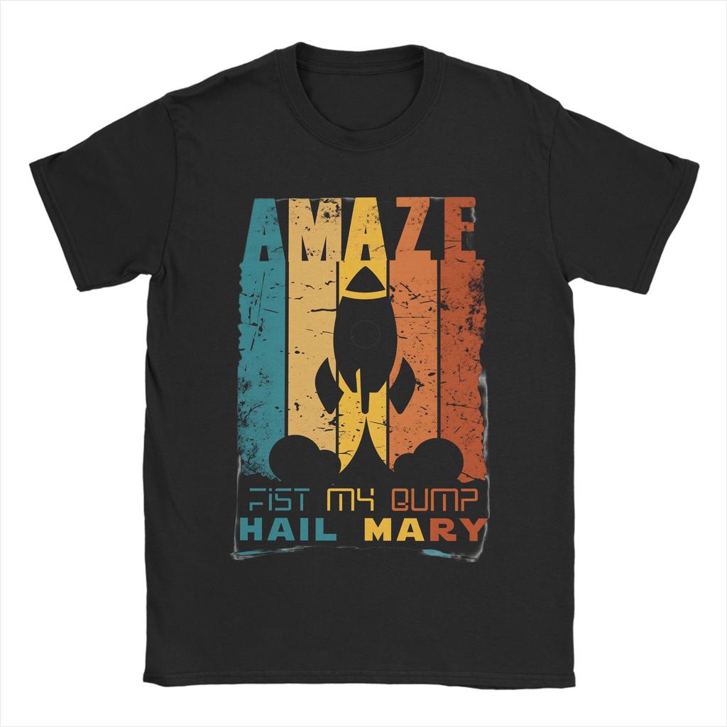 Project Hail Mary Poster T Shirt Unisexs 100 Cotton Novelty TShirts Round Neck Tee Shirt Short Sleeve Clothing 4XL 5XL 6XL