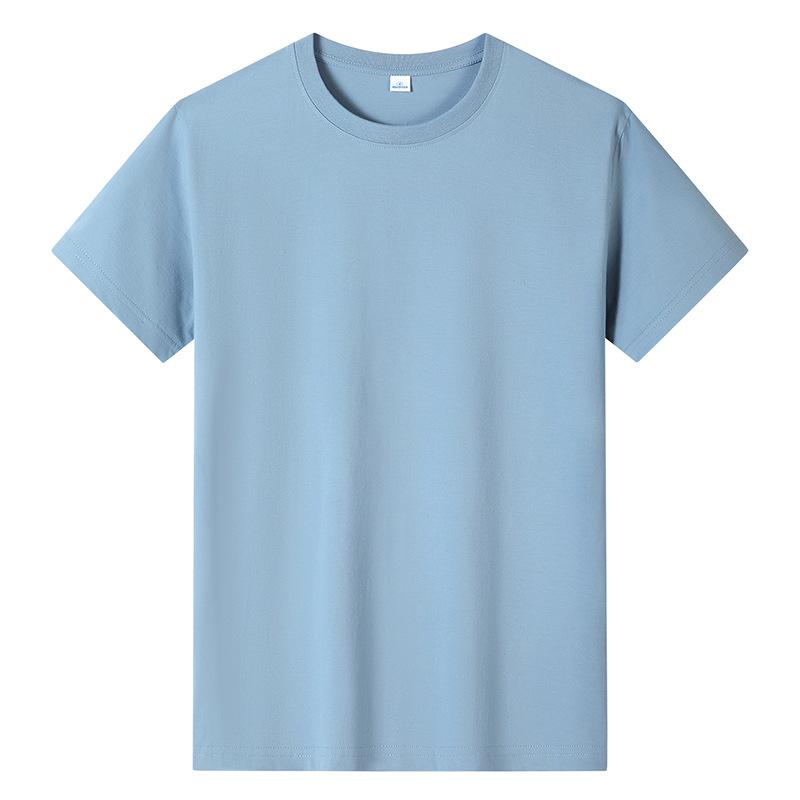 Мужские модные повседневные футболки и топы с коротким рукавом и круглым вырезом