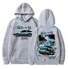 AE86 Толстовка с автопринтом. Унисекс с капюшоном с принтом из фильма. Модная индивидуальная унисекс с длинным рукавом. Осень-зима. Уличная толстовка с капюшоном унисекс.