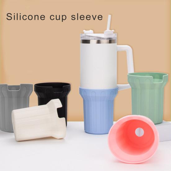 40oz Silicone Cup Cover Flexible Tumblers Protector Cover Scratch Resistance Anti-slip Cup Sleeve for Home Office