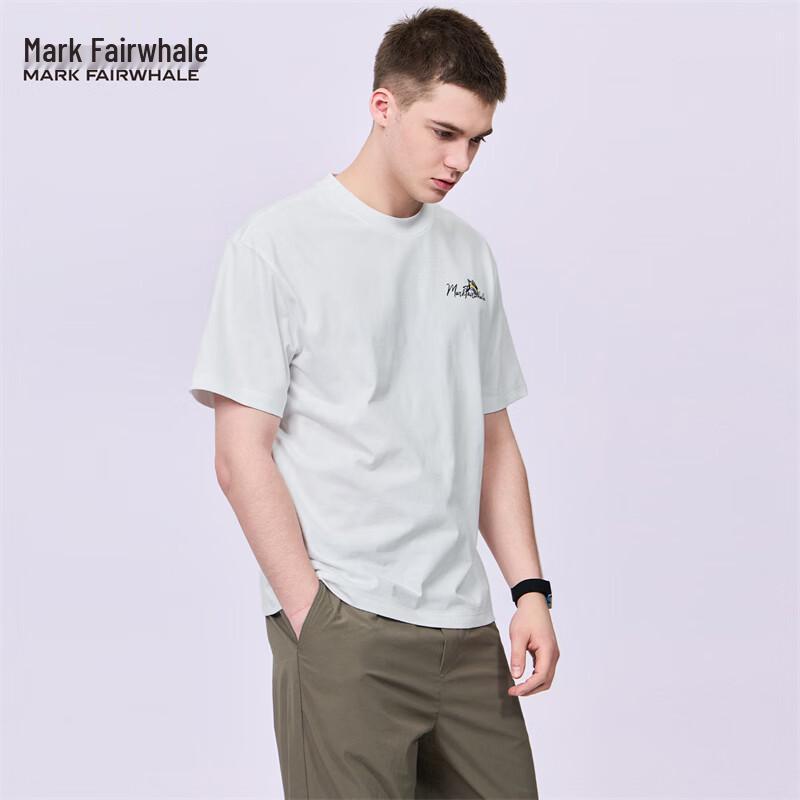 Mark Fairwhale Мужская футболка с вышивкой, короткий рукав