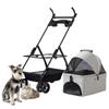 Коляска для домашних животных Легкая коляска для собак/кошек Съемная складная коляска для домашних животных с подстаканником, подносом, регулируемой ручкой и тормозом