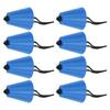 8Pcs Set Kayak Scupper Plug Silicone Drain Hole Bung Stopper with Lanyard for CanoeBlue