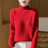 Women Sweater 100% Wool TIDENOVEL Turtleneck Knit Pullover Thick Winter Jumpers Female Knit Tops