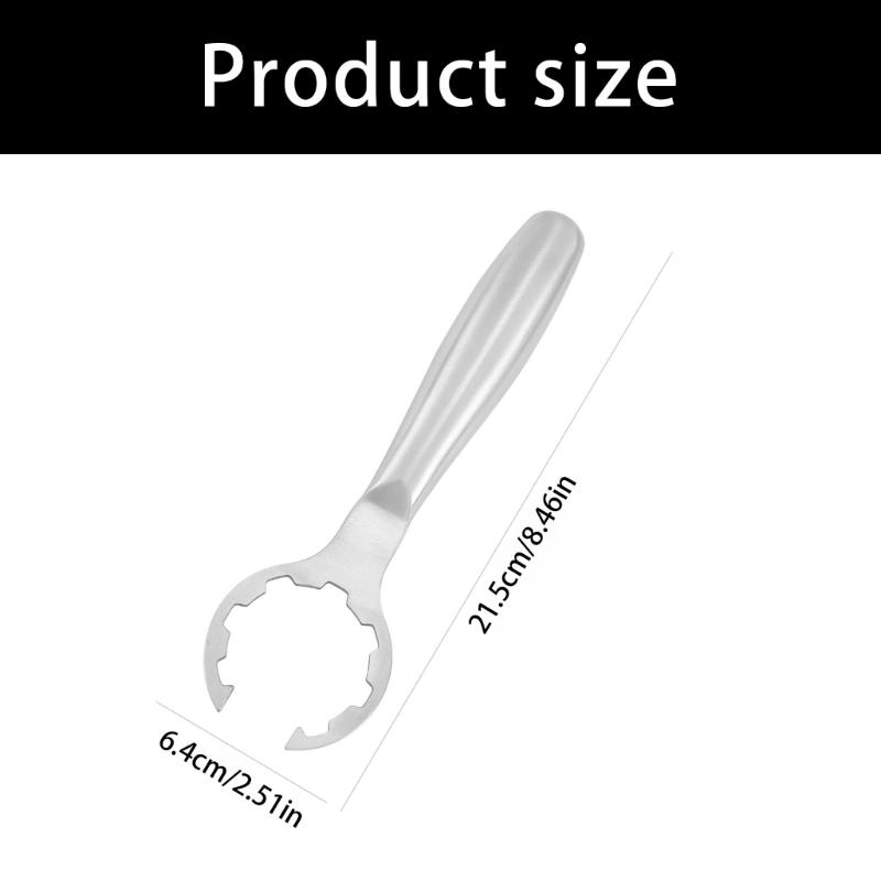 Stainless Steel Gas Tank Valves Remover Adjusters Gas Can Wrench Tool With Ergonomic NonSlip Handle for Secure Operation