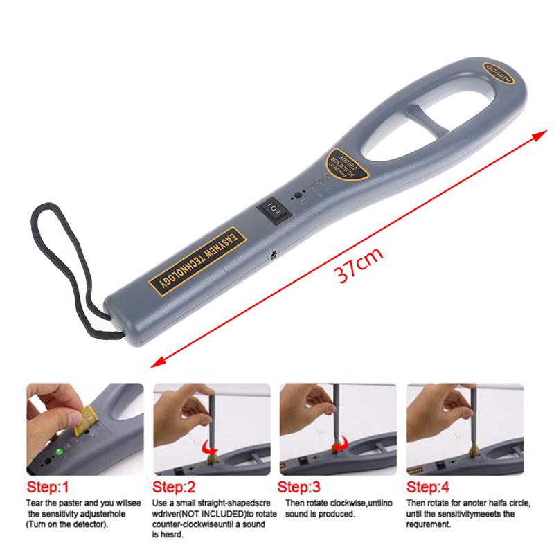 Высокочувствительный ручной металлоискатель, искатель золота, сканер безопасности
