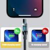 6A USB Type C Cable PD Cable Fast Charging 120W LED Digital Display Nylon Data Cord for iPhone Xiaomi Samsung USB C Charge Cable