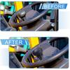 38mm Car Steering Wheel Knob Carbon Fiber Texture Vehicle Steering Wheel Rotator Ball for SUV Pickup Trucks Semi-Trailers Vans Boats Blue Black 1 Set