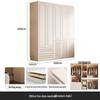Modern Solid Wood Wardrobe: Light Luxury Storage Solution for Small Apartments