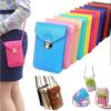 Classic Leather Women Cell Phone Wallet Pocket Purse With Shoulder Bags