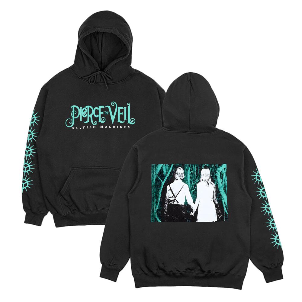 Эгоистичные Машины Держатся за Руки Худи Pierce The Veil Мужская Повседневная Толстовка с Капюшоном Длинный Рукав Унисекс High Street Пуловер