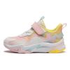 Li Ning удобные универсальные нескользящие амортизирующие низкие детские кроссовки для бега детские кроссовки розовые белые YKNU010-4
