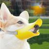 Soft Adjustable Silicone Small Dog Muzzle Anti-Bite Anti-Bark Duck Mouth Cover Breathable Drinkable Pet Training Accessory