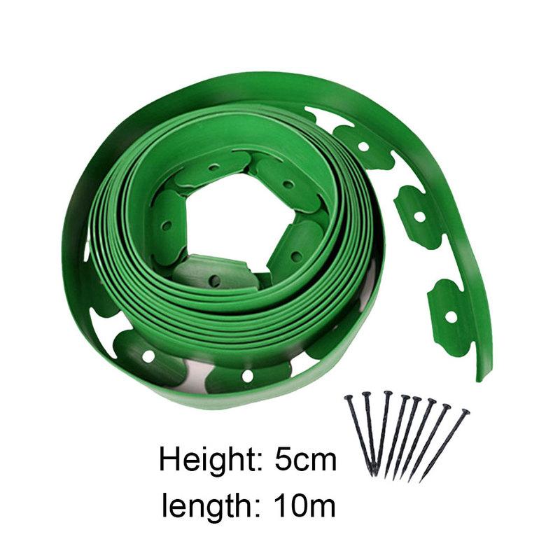 10 м фиксированный садовый барьер газонная трава окантовка граница пластиковый ландшафт трава камень изоляционная полоса с 30 анкерными шипами