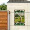 Vintage Golf Metal Poster, Wall Decor for Bar, Golfer Gift