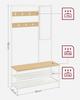 Large Clothes Hanger with Mirror 180