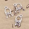 20 шт. Подвески Связка ключей 26x12 мм Покрытые античным серебром Подвески для изготовления DIY Ручная работа Тибетское серебро Ювелирные изделия
