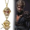 Уникальное медное черное ожерелье-подвеска Вуконг с ослепительным дизайном, вдохновленным легендарным Королем Обезьян