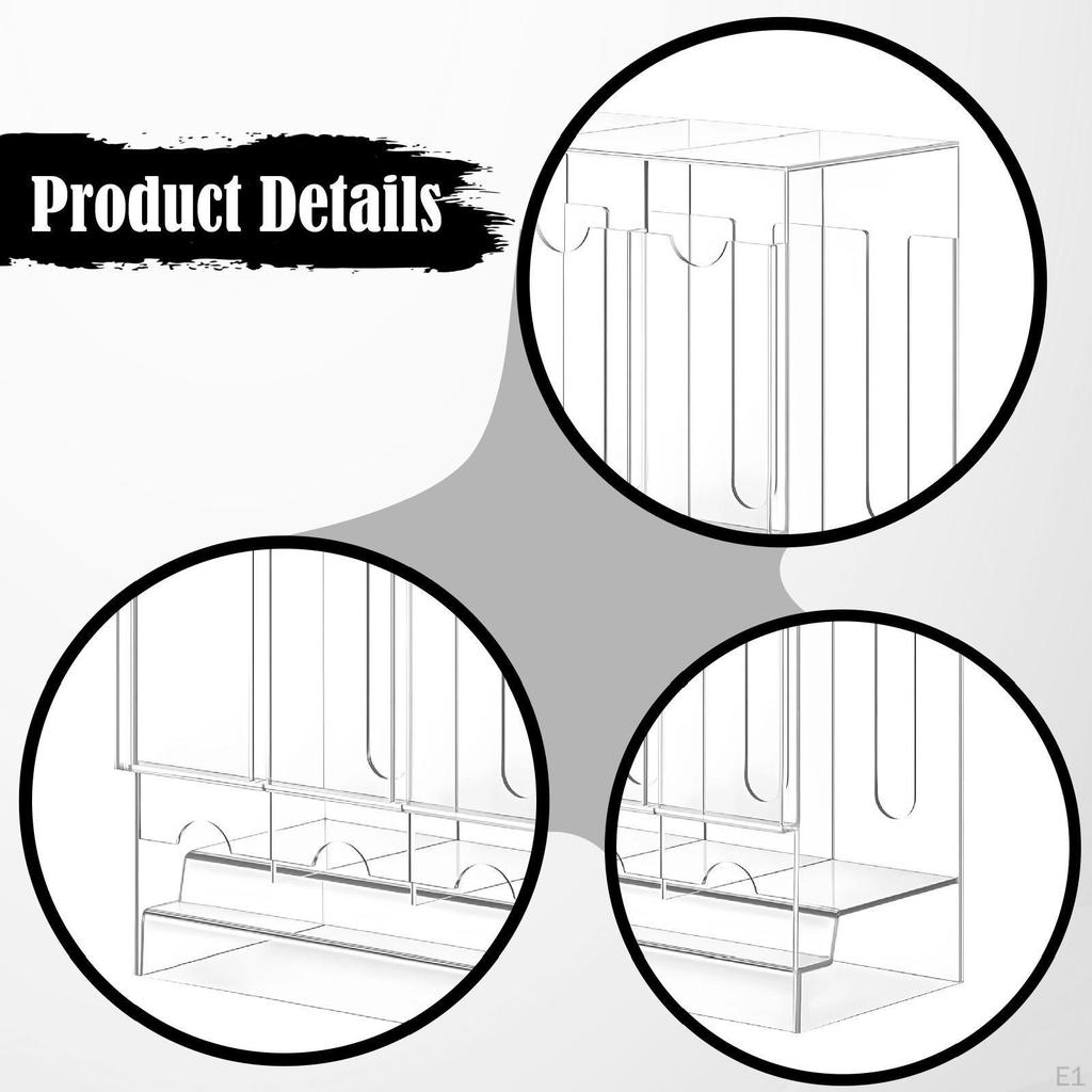 Прозрачный премиальный органайзер-диспенсер для бустерных пакетов с базовой картой
