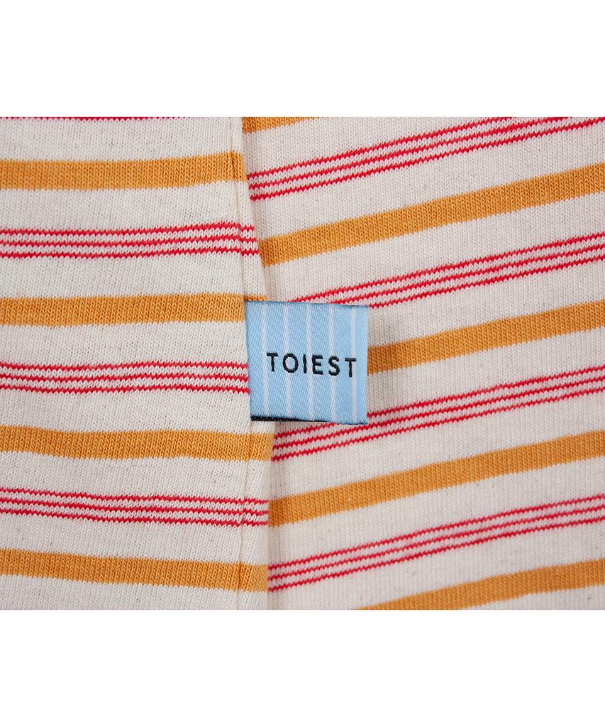 TOIEST Striped Long Sleeve T-Shirt Mustard