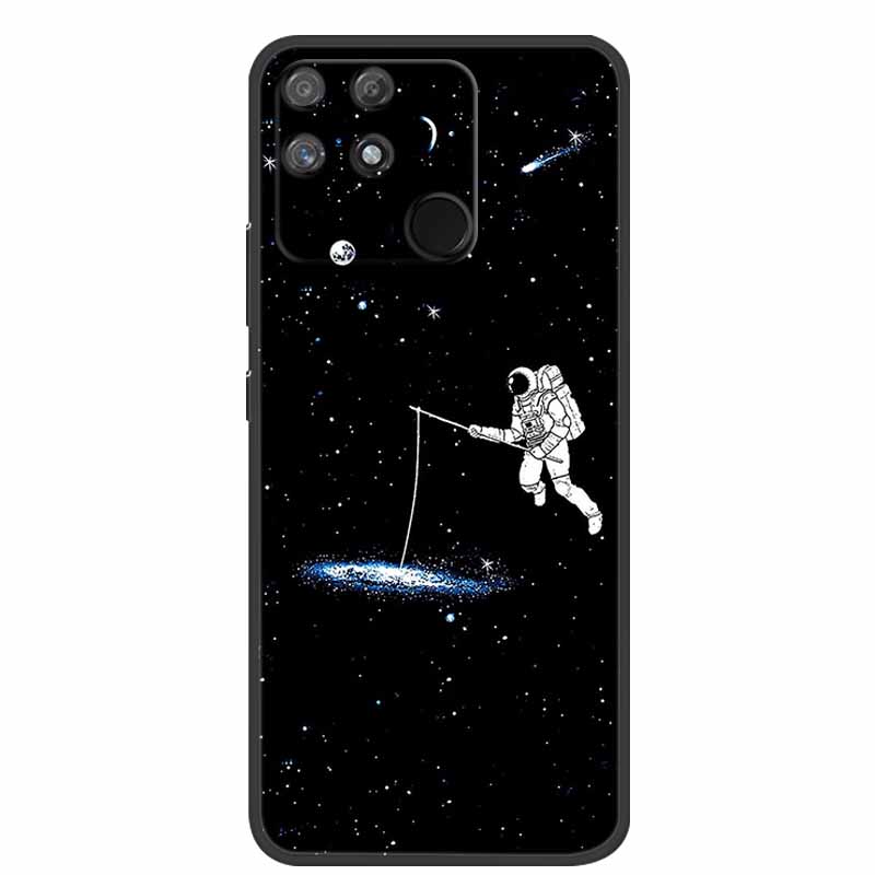 For Redmi 10C Case Redmi10C Black Soft Silicone Phone Case For Xiaomi Redmi 10C Back Cover Case Redmi 10 C Power Funda POCO C40