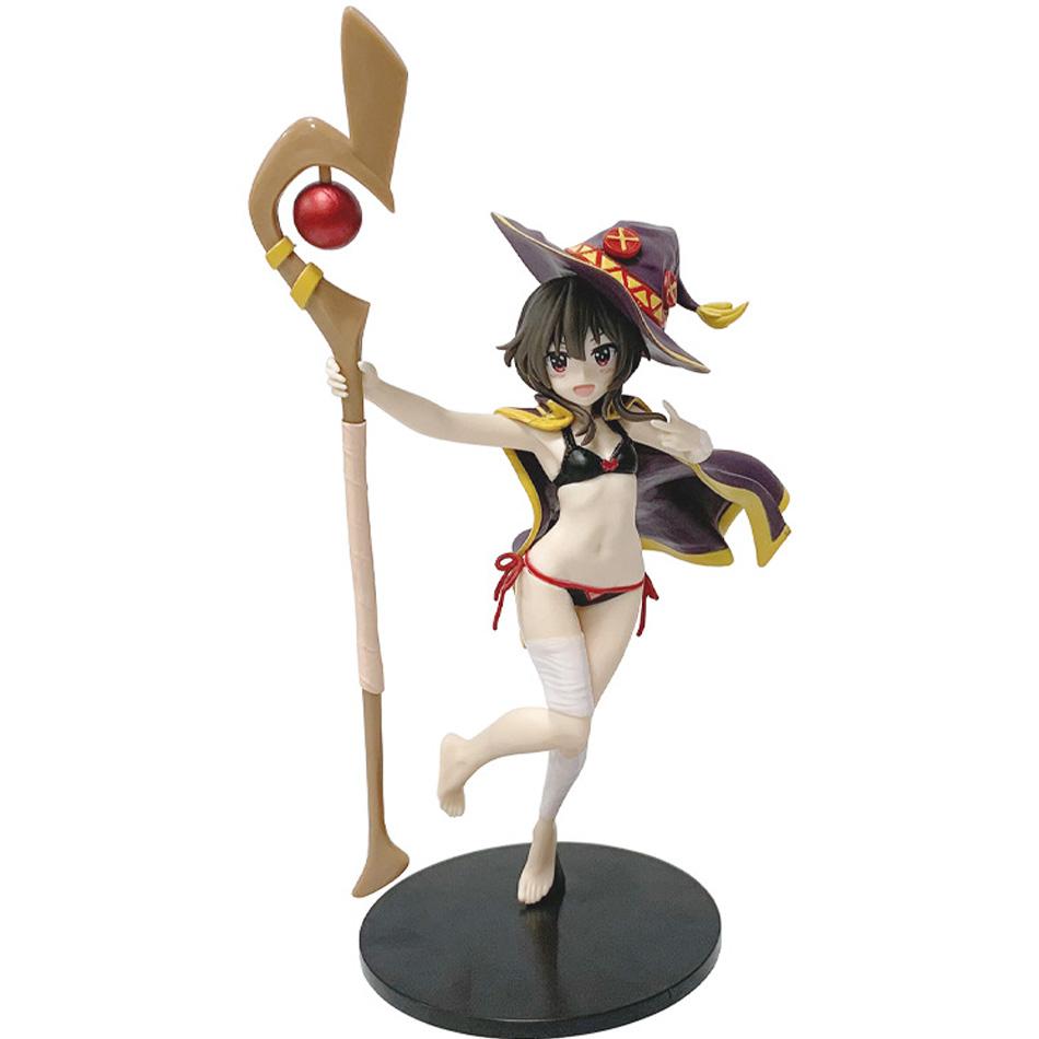 Фигурка 23 см KonoSuba Благословение богов на этот чудесный мир Аниме фигурка Мегумин Фигурки Милая статуэтка Коллекционная модель Игрушки Подарок