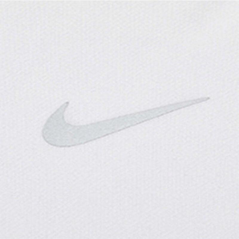 Nike Мужская белая однотонная базовая футболка с коротким рукавом и вышитым логотипом