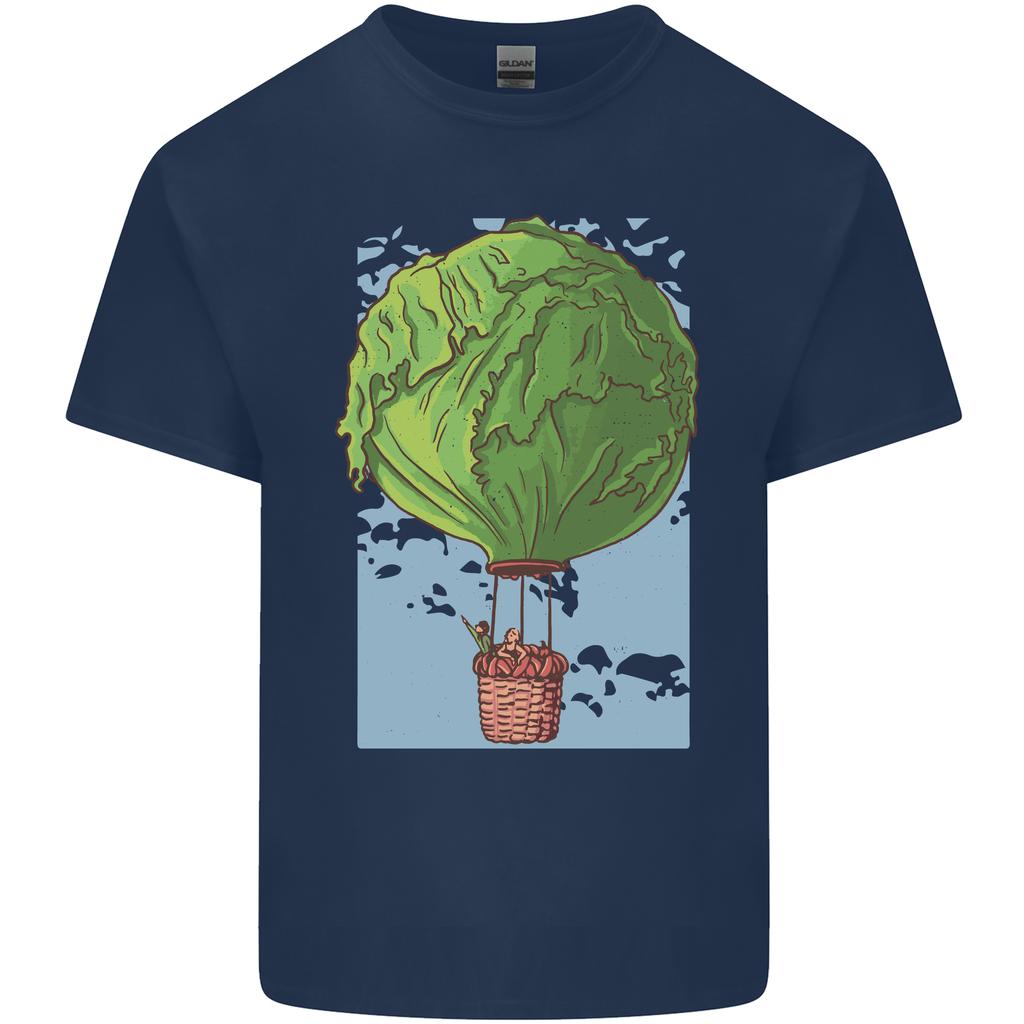 Funny Lettuce Hot Air Balloon Unisexs Light Cotton TShirt