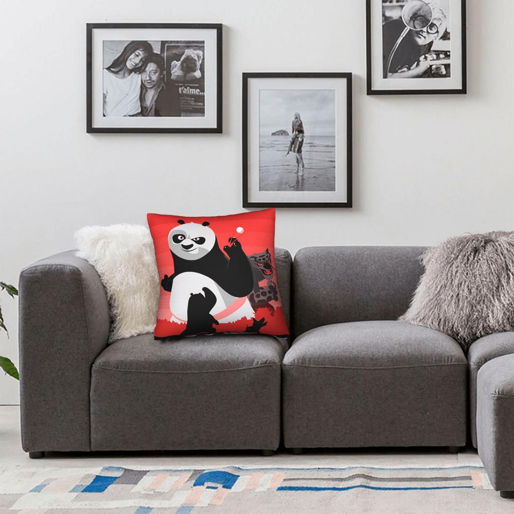 Pillow Cover K Ung F-Fu Panda Funny Pillow Case For Chair Sofa Home Decor Pillowcases