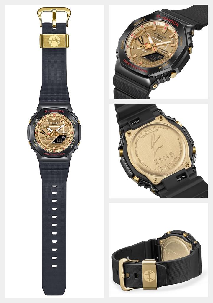 Часы Rui Hachimura Signature Model 4th Edition Bluetooth Equipped Tough Solar Black [Casio] G-Shock [] GBM-2100RH-1AJR Мужские