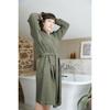 Peignoir kimono mixte Gaze de coton unie Gaïa - Gaïa Romarin - Taille S/M