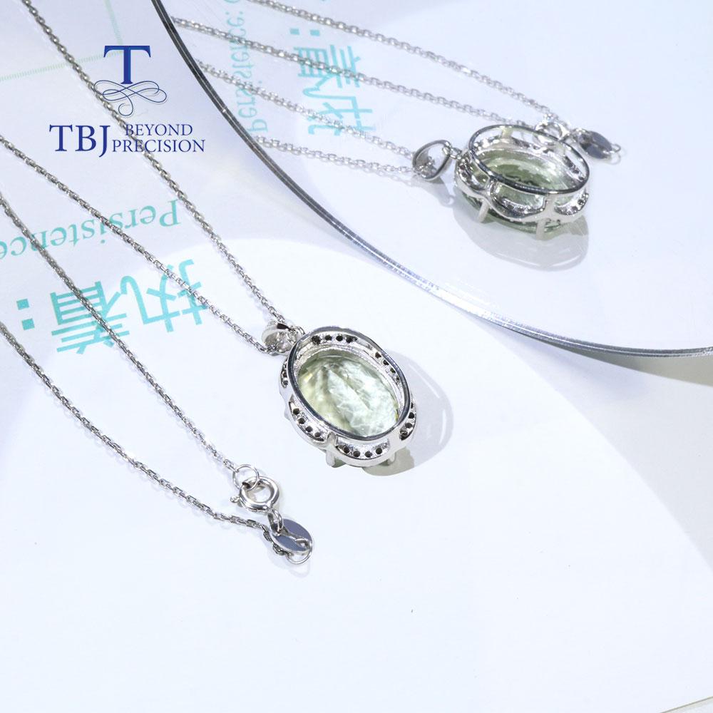 Новый!Серьги-подвески с натуральным бразильским зеленым аметистом BL, настоящие драгоценные камни, овальные 12*16 мм, комплект ювелирных изделий из стерлингового серебра 925 пробы, изысканные ювелирные изделия