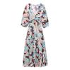 Женское весенне-летнее макси-платье А-силуэта от TAOP&ZA с принтом, подчеркивающим талию