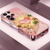 Золотое сердце Мадам розовый Стекло Чехол для телефона для Samsung Galaxy S26 S25 S24 S23 S22 S21 FE Ultra Plus Ударопрочный Женский