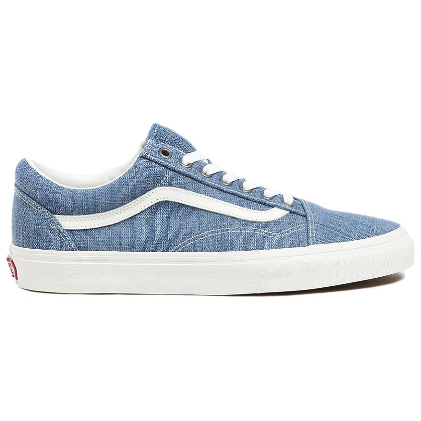 Vans Old Skool Threaded Denim - Blue Unisex Sneakers Threaded-Denim-Blue White VN000CR5Y6Z