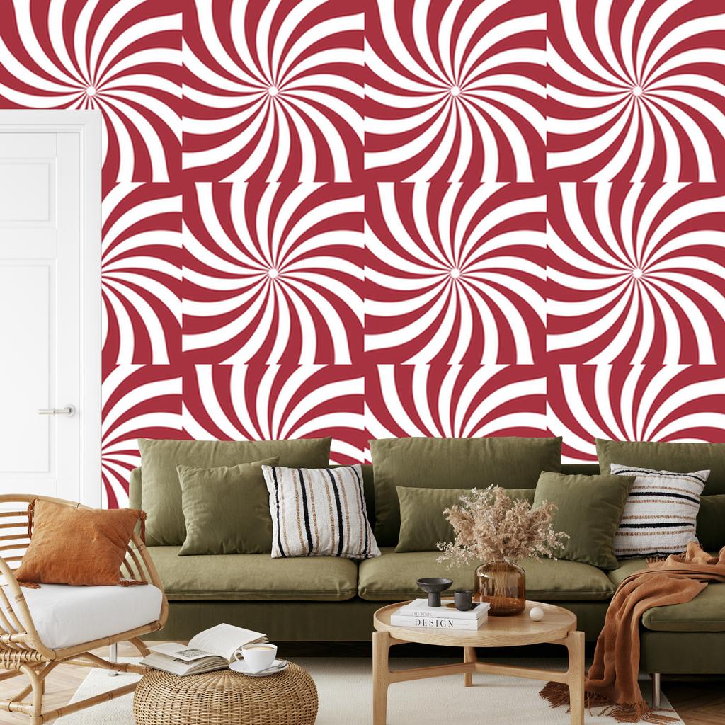 Hippie background red wallpaper for living room and bedroom 50x1000
