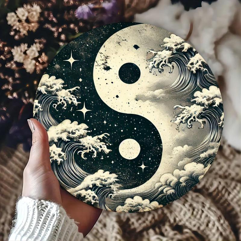 Металлическое настенное искусство Инь-Ян для дома, гостиной, пространства для медитации
