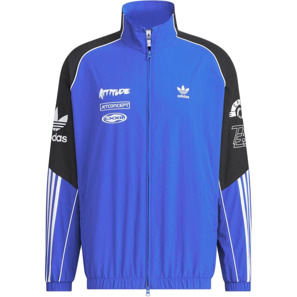 adidas Оригиналы Adicolor MOTORCORE ТКАНАЯ КУРТКА Куртки и Пальто Мужские Королевский Синий JL8408