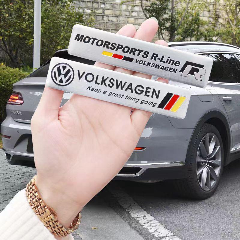 2026 New For VOLKSWAGEN VW Car Metal Badge Body Auto Badge Decoration Sticker For Volkswagen R Line Golf Polo Passat Jetta Tigua