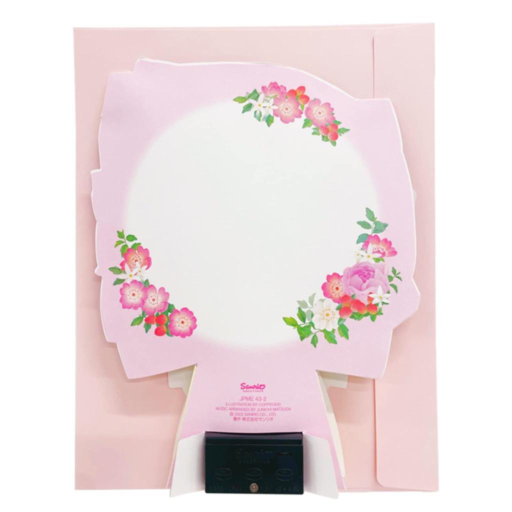 Открытка на день рождения Sanrio Melody Открытка на день рождения Букет роз ДЕНЬ РОЖДЕНИЯ Музыкальная шкатулка Открытка Возможна доставка за границу SANRIO 832201 "С ТЕБЯ" "Цветочный вальс" JPME43-2